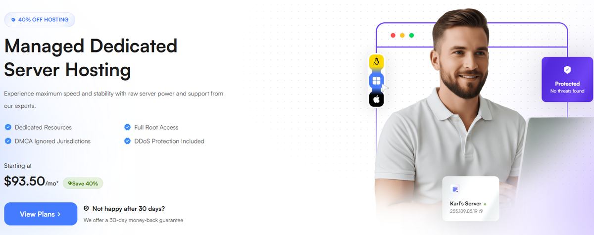 Ultahost plans screenshot