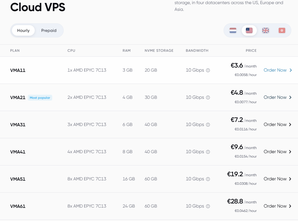 Cloudblast plans screenshot