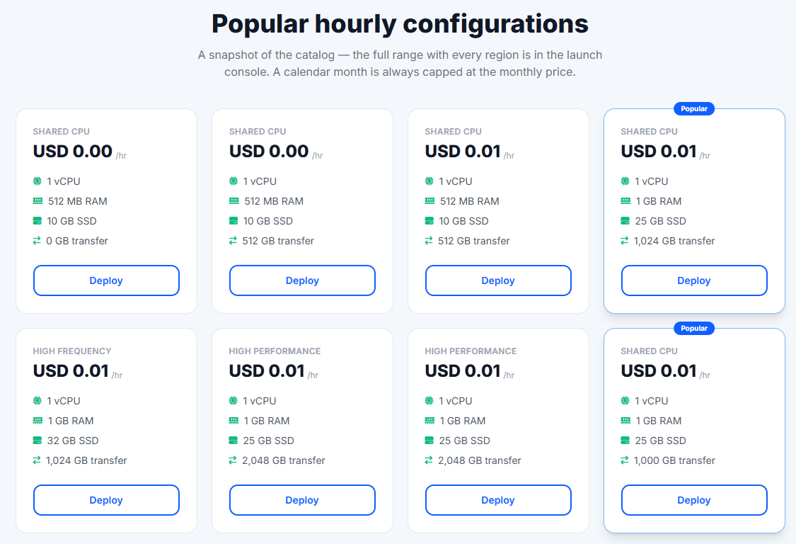 MomoCloud plans screenshot