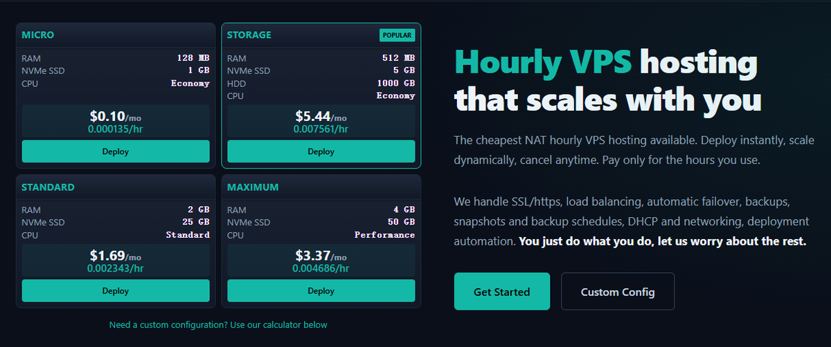 TierHive plans screenshot