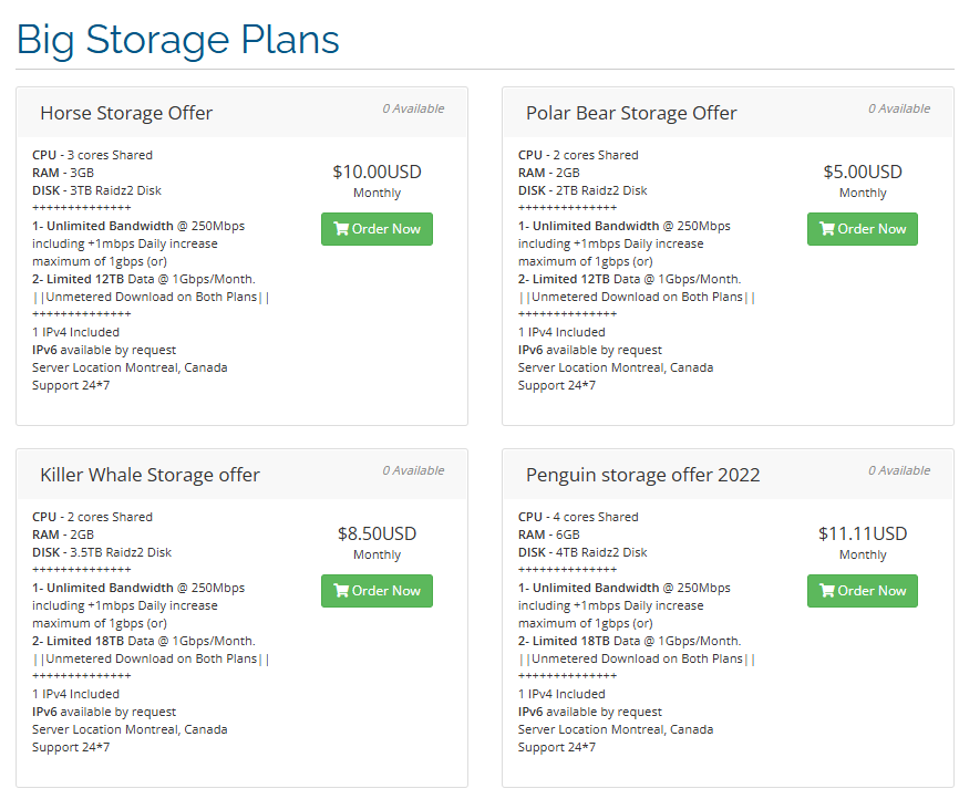 Servarica plans screenshot