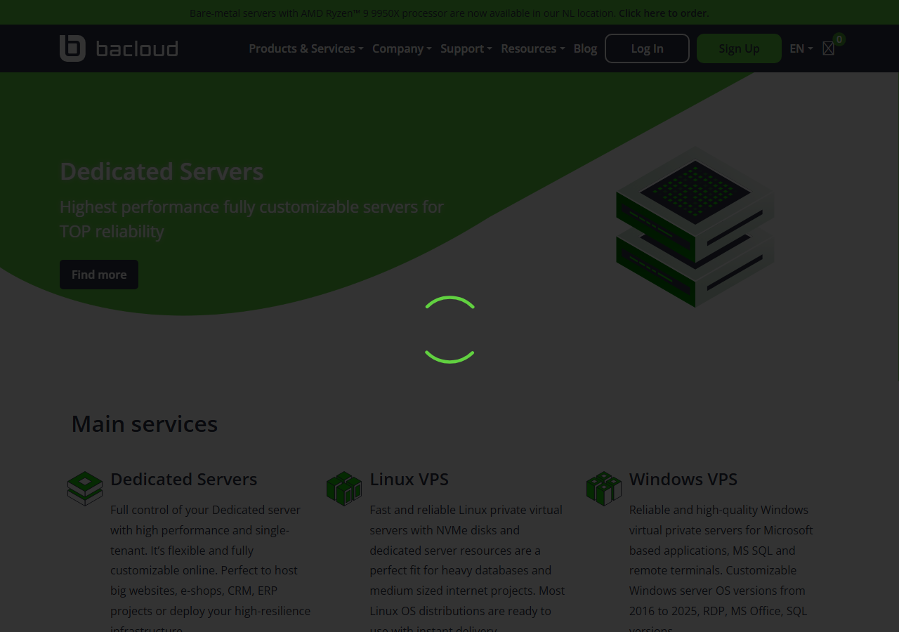 Bacloud official website homepage