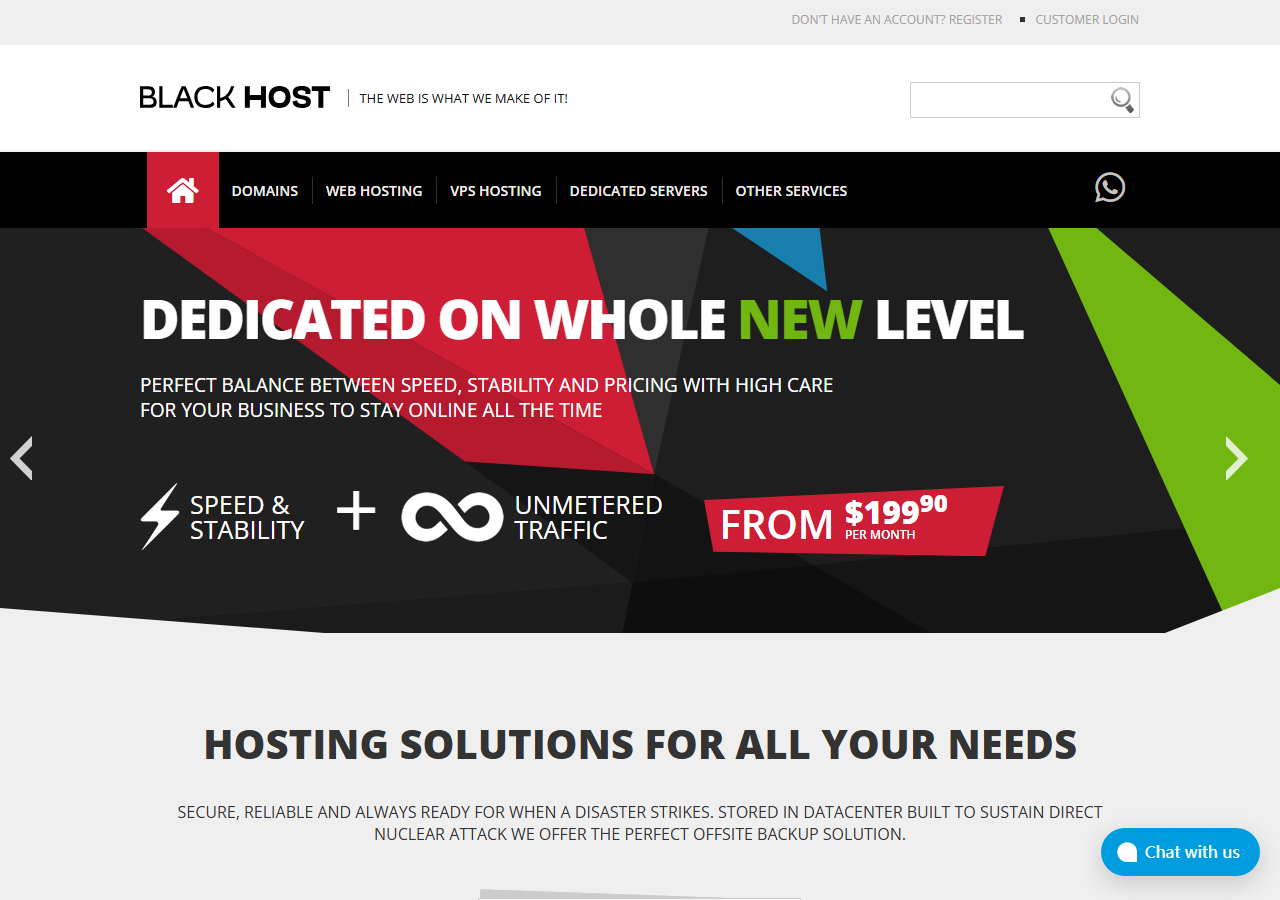 Black.Host official website homepage