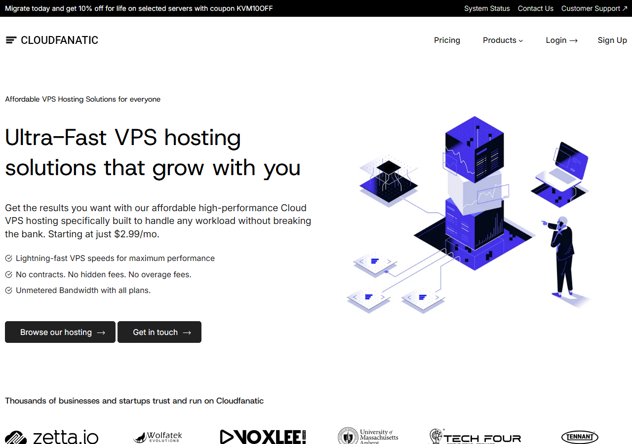 CloudFanatic official website homepage