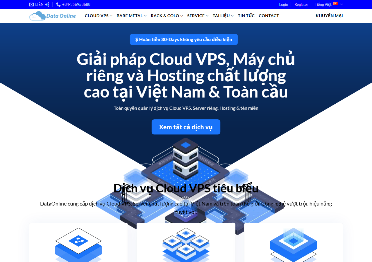 DataOnline official website homepage
