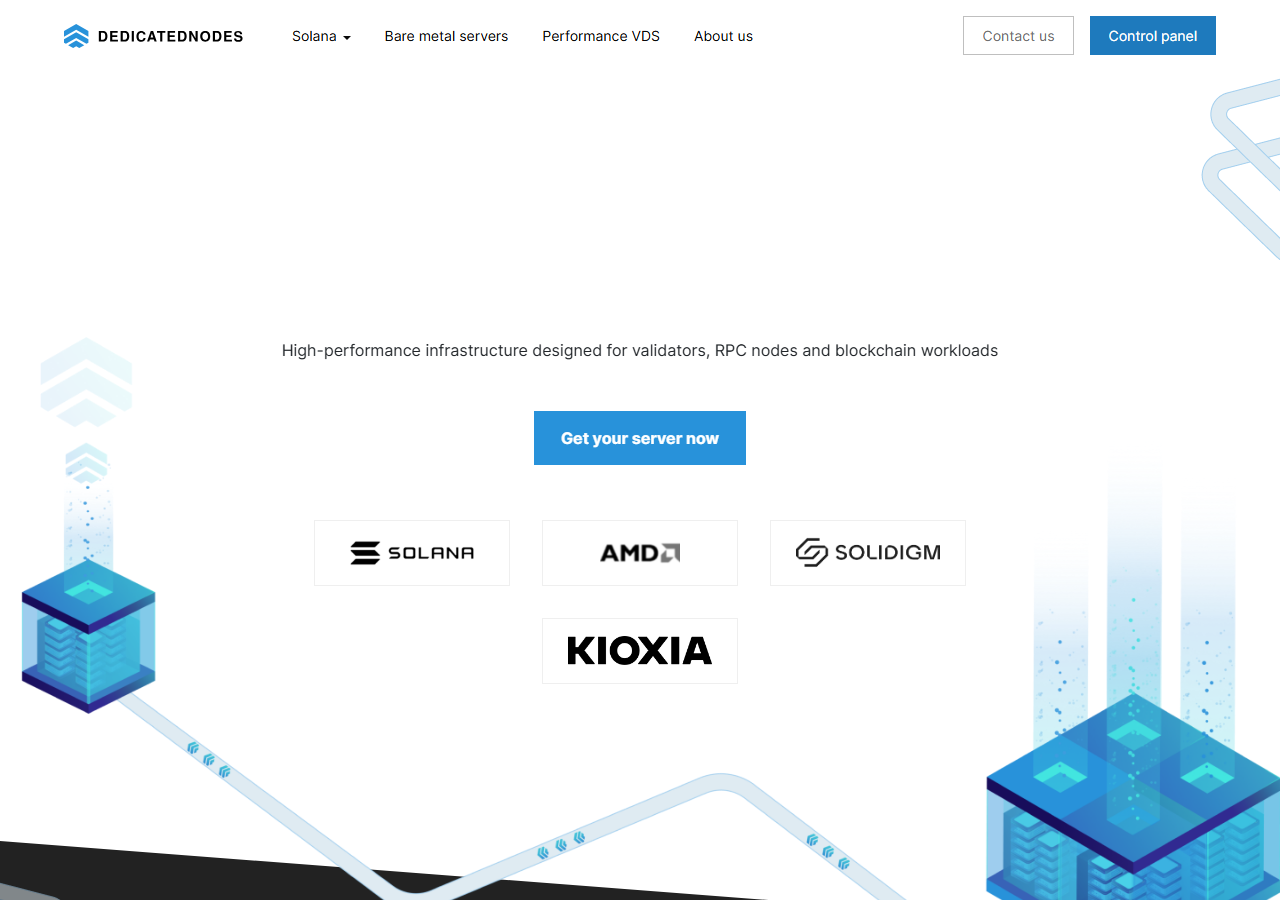 DedicatedNodes official website homepage