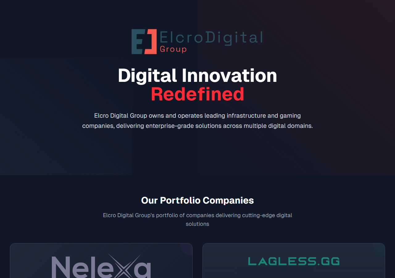 ElcroDigital official website homepage