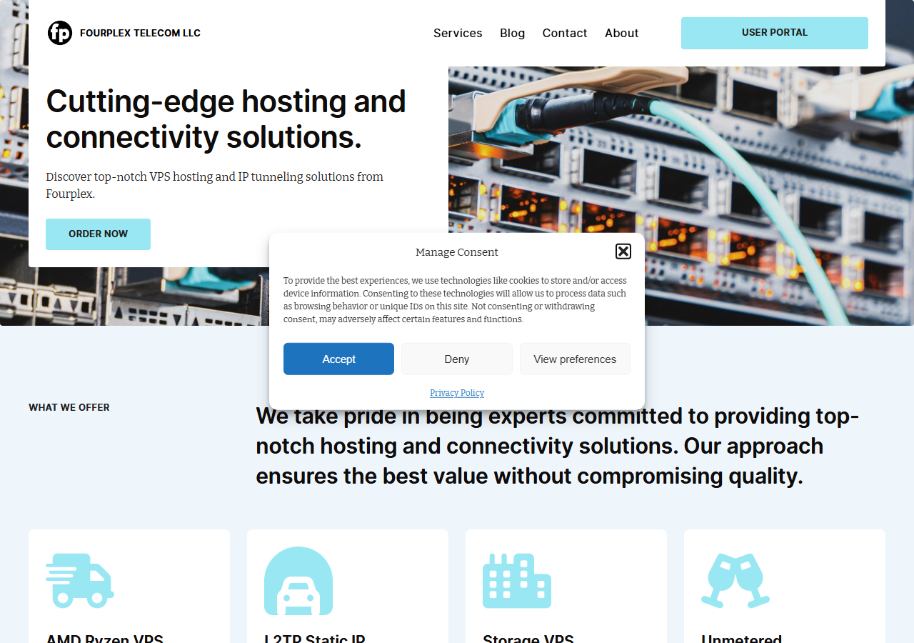 Fourplex official website homepage