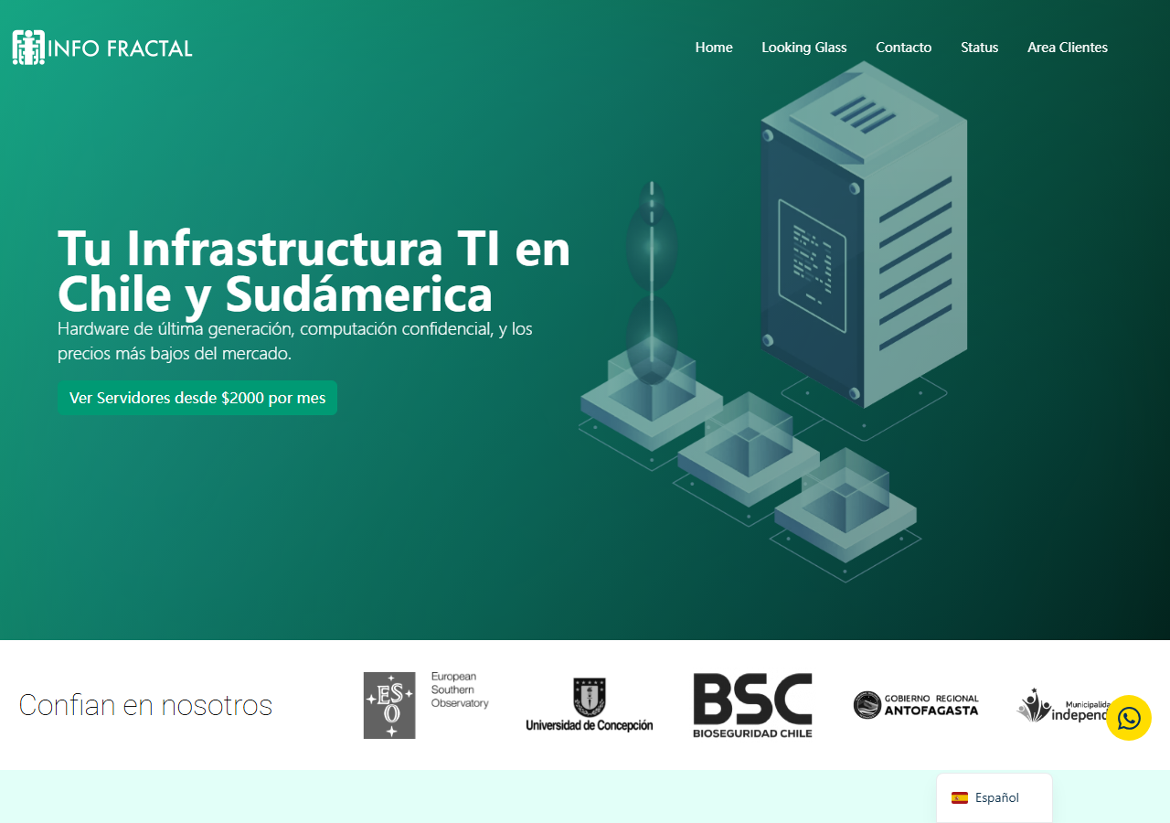 InfoFractal official website homepage