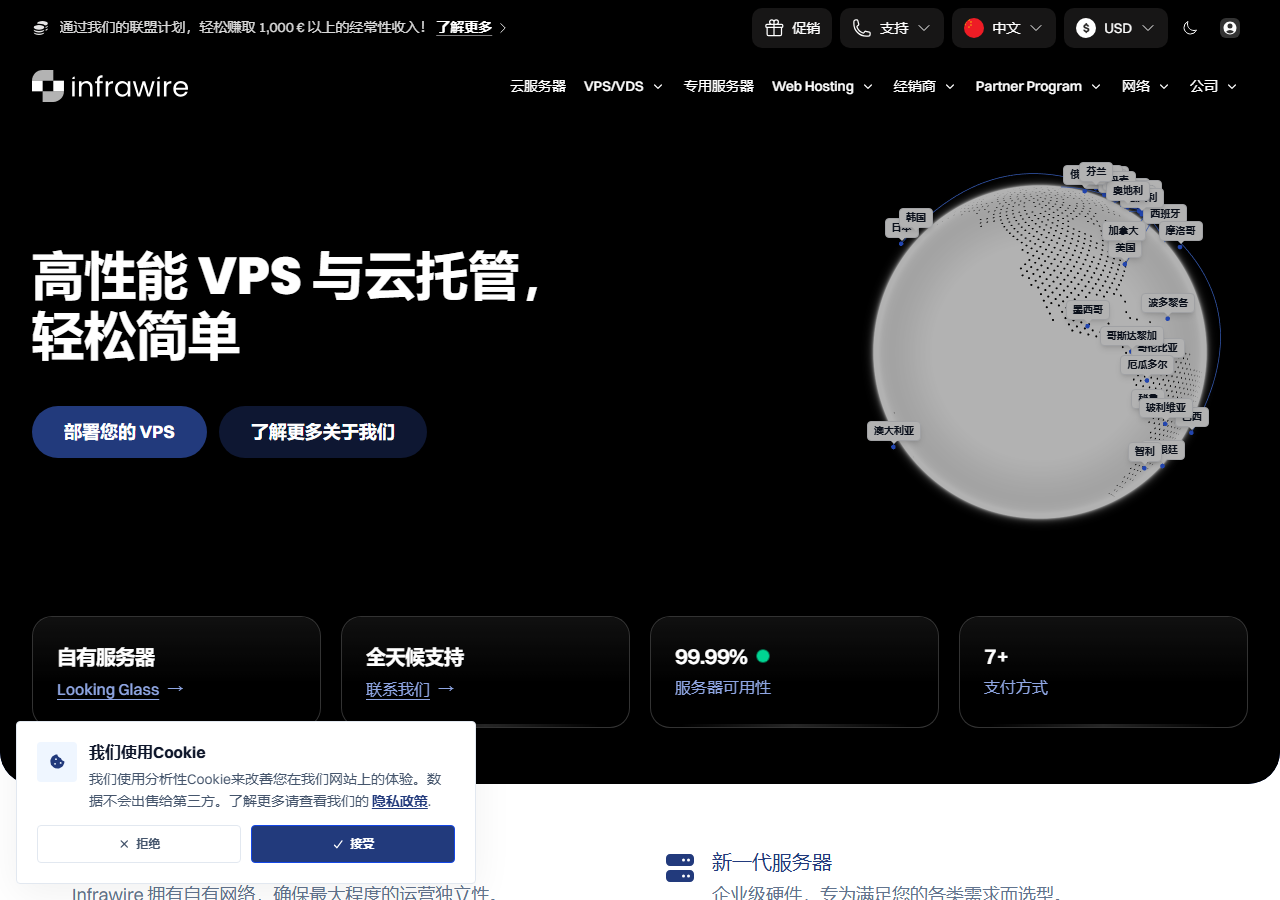 Infrawire official website homepage