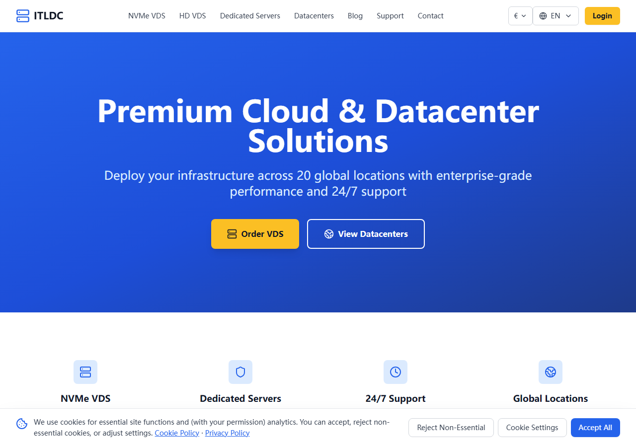 ITLDC official website homepage