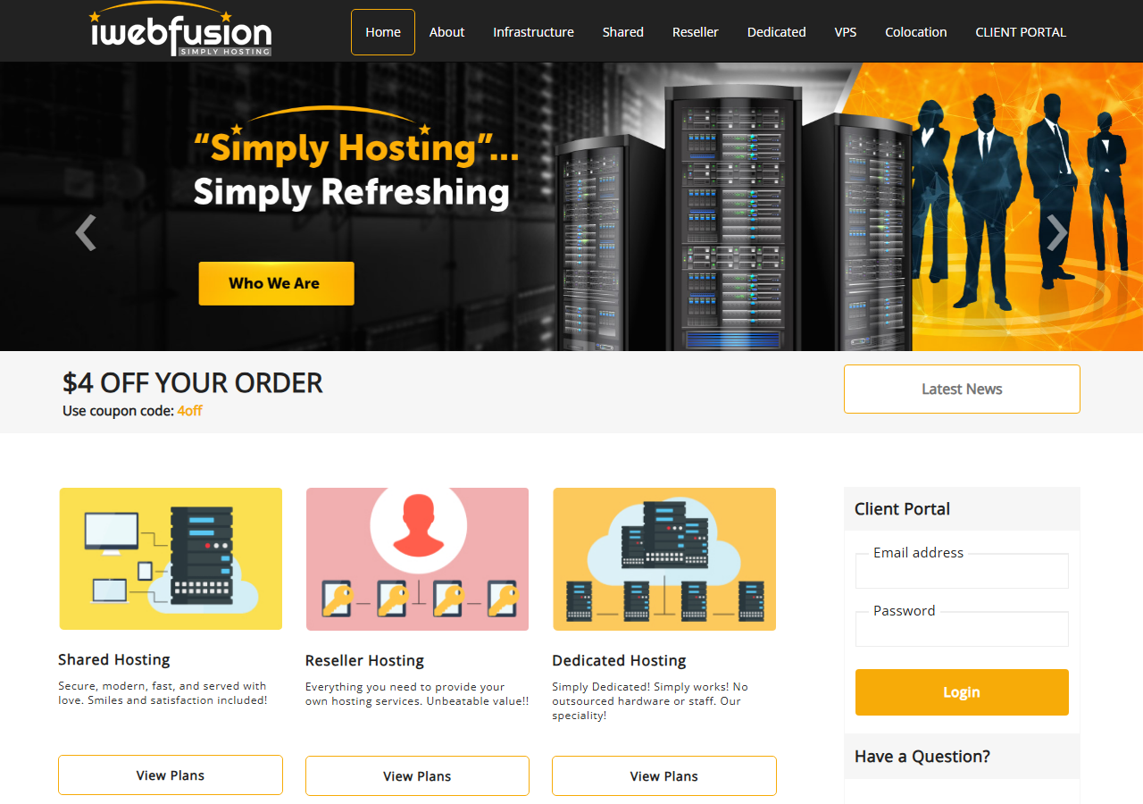 iWebFusion official website homepage