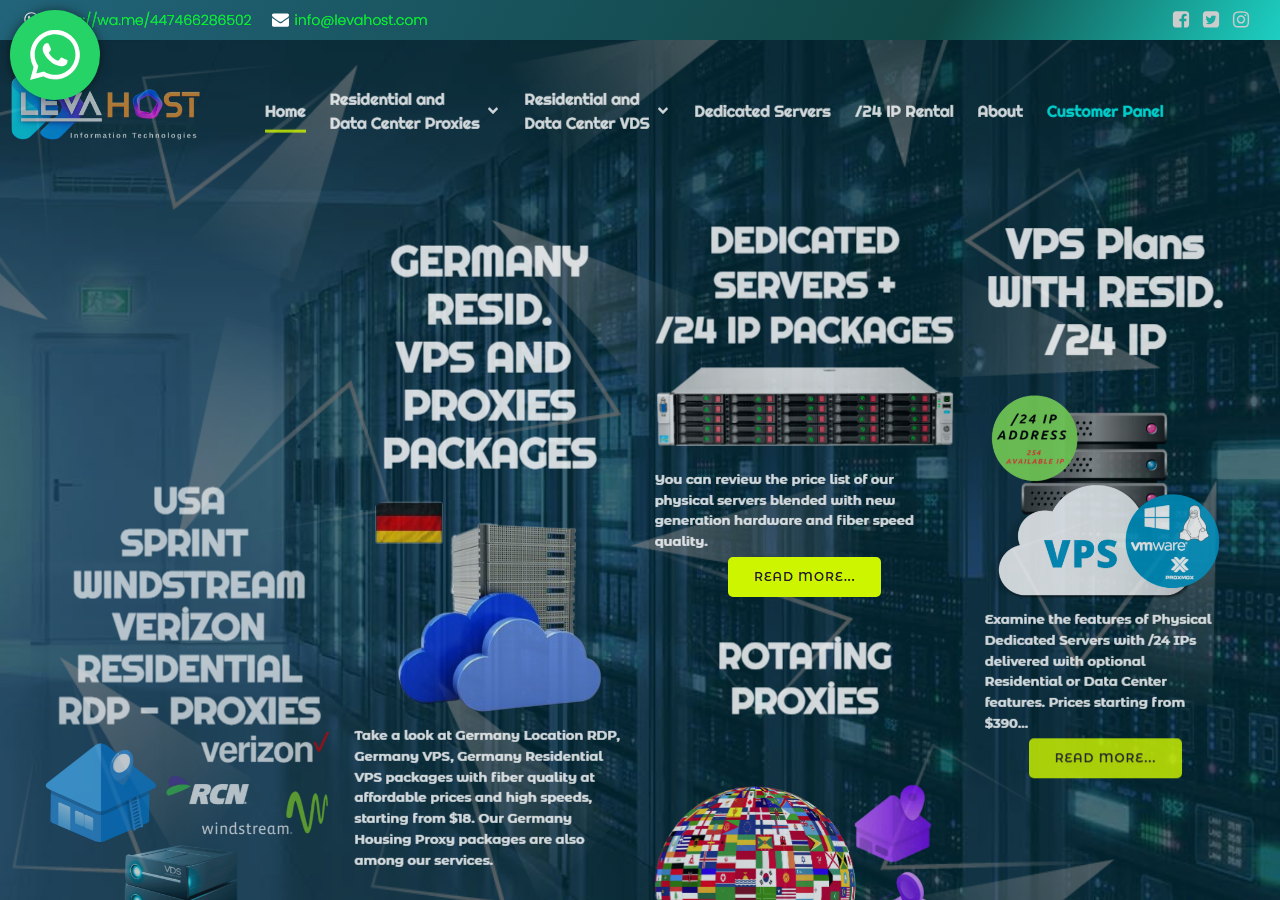 LevaHost official website homepage