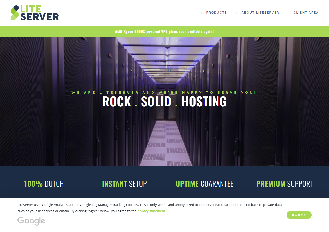 LiteServer official website homepage