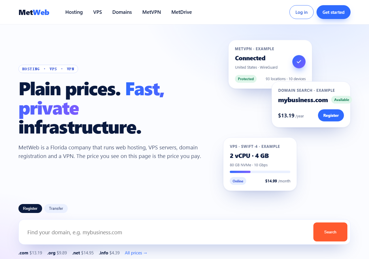 MetWeb official website homepage