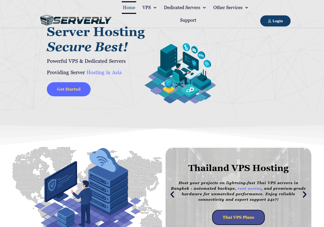 Serverly official website homepage