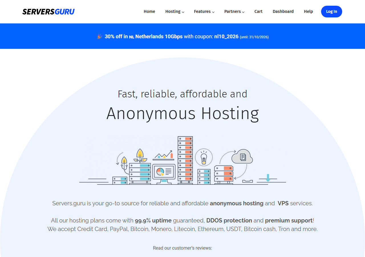 ServersGuru official website homepage