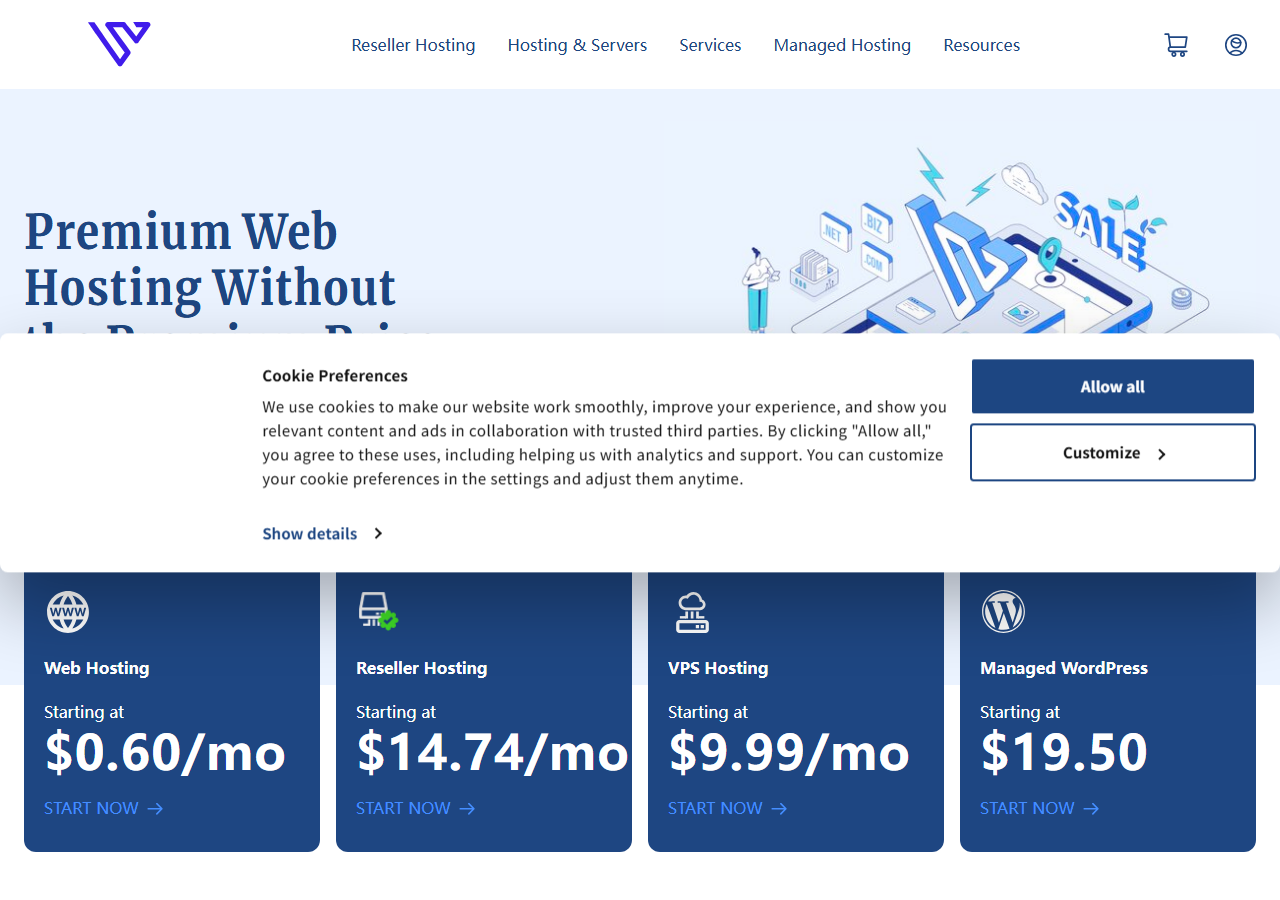 Verpex official website homepage