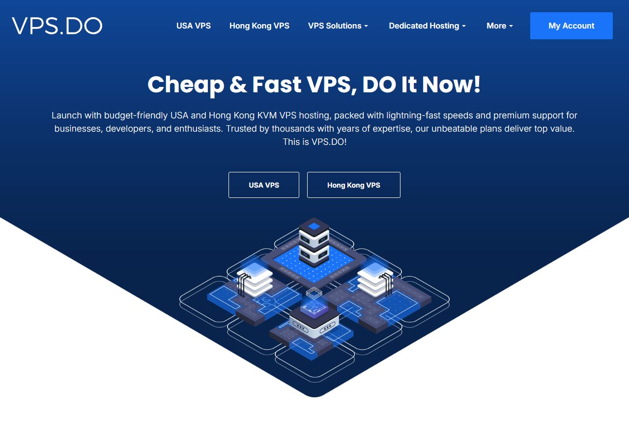 VPS.DO official website homepage