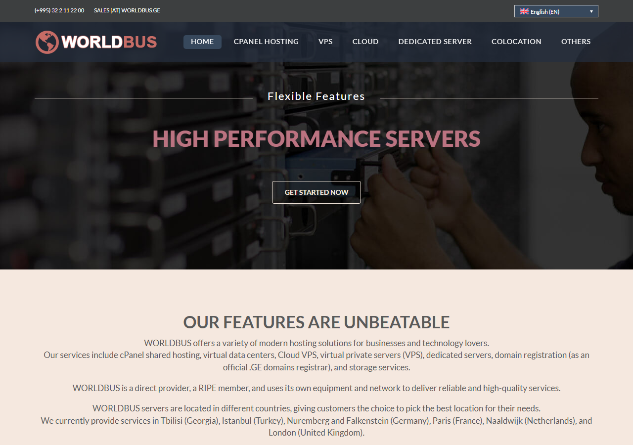 WORLDBUS official website homepage