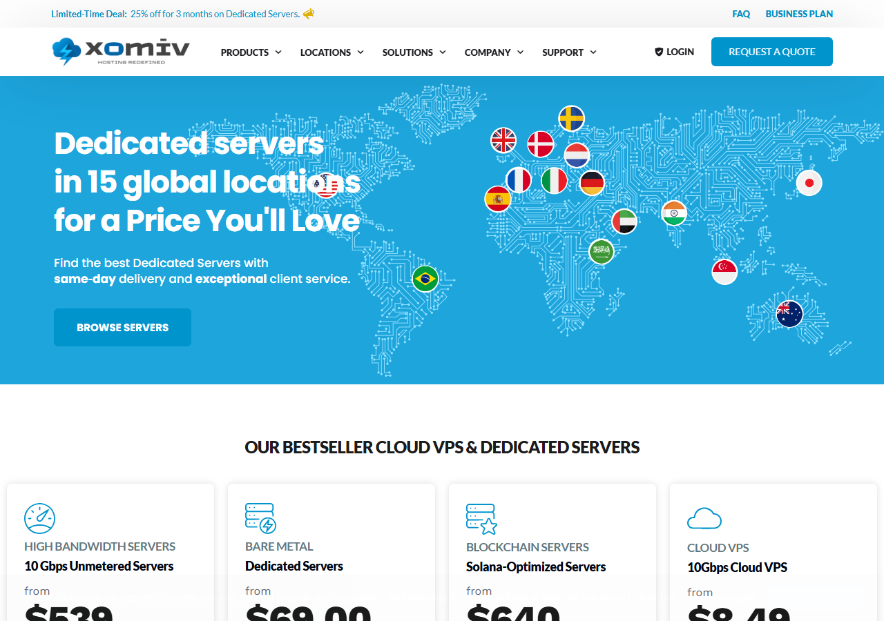 Xomiv official website homepage